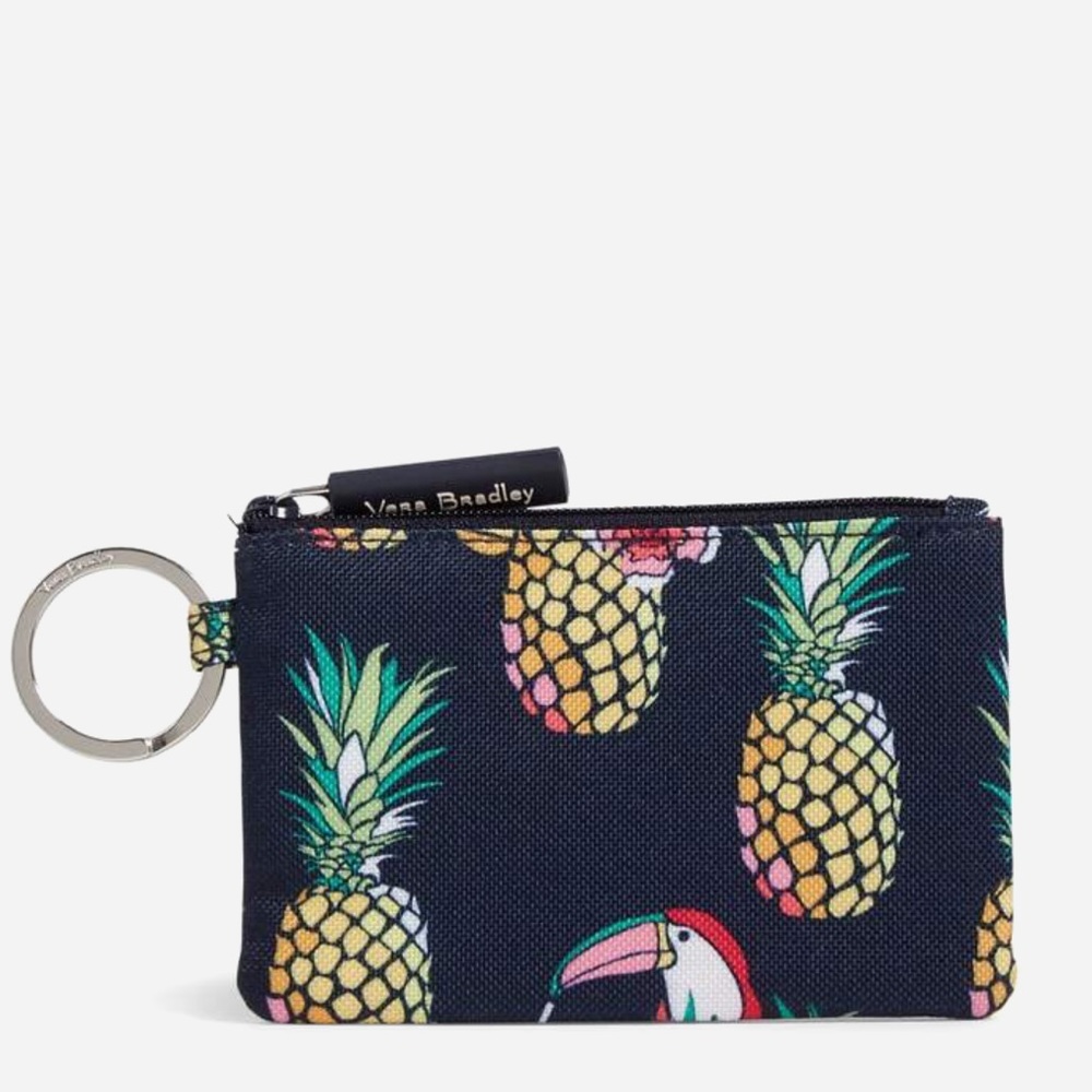 Vera Bradley Toucan Pineapple ZIP Id Case NWT